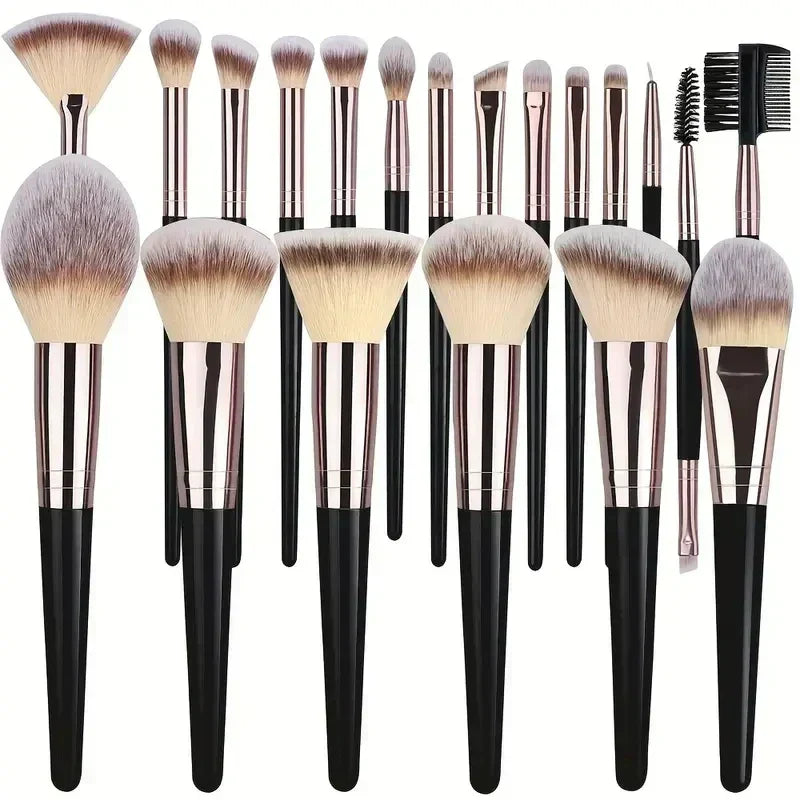 10-20PCS Makeup Brush Set Foundation Concealer Powder Eyeshadow Blush Brush Kabuki Blending Cosmetic Beauty Tool for Face