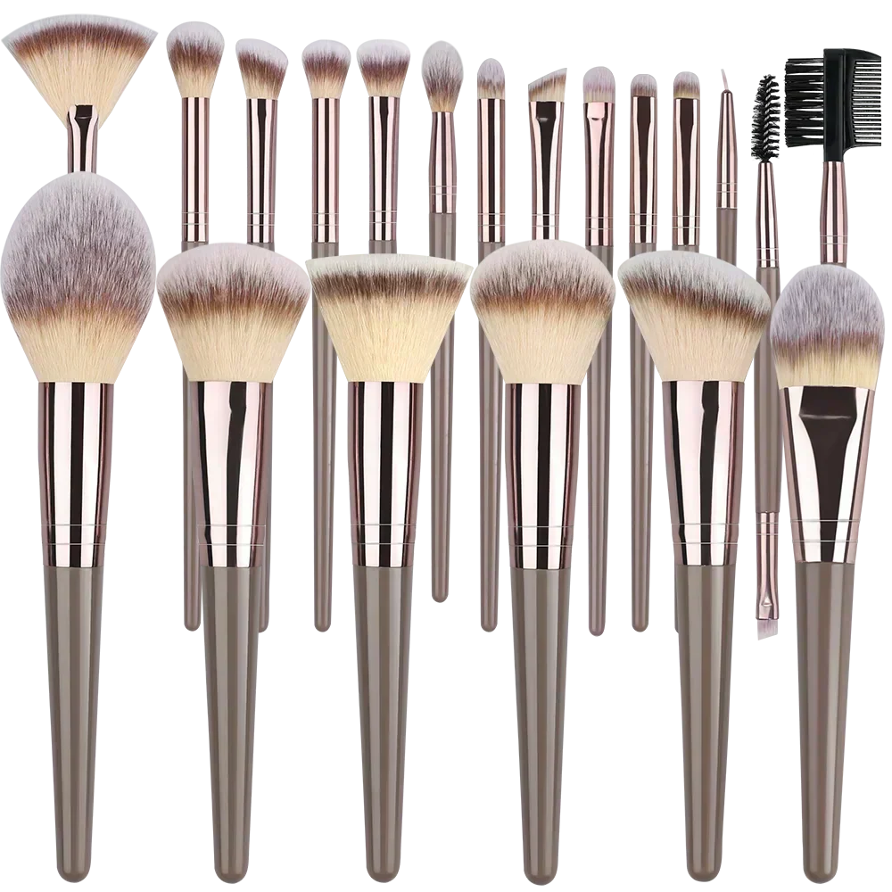 10-20PCS Makeup Brush Set Foundation Concealer Powder Eyeshadow Blush Brush Kabuki Blending Cosmetic Beauty Tool for Face