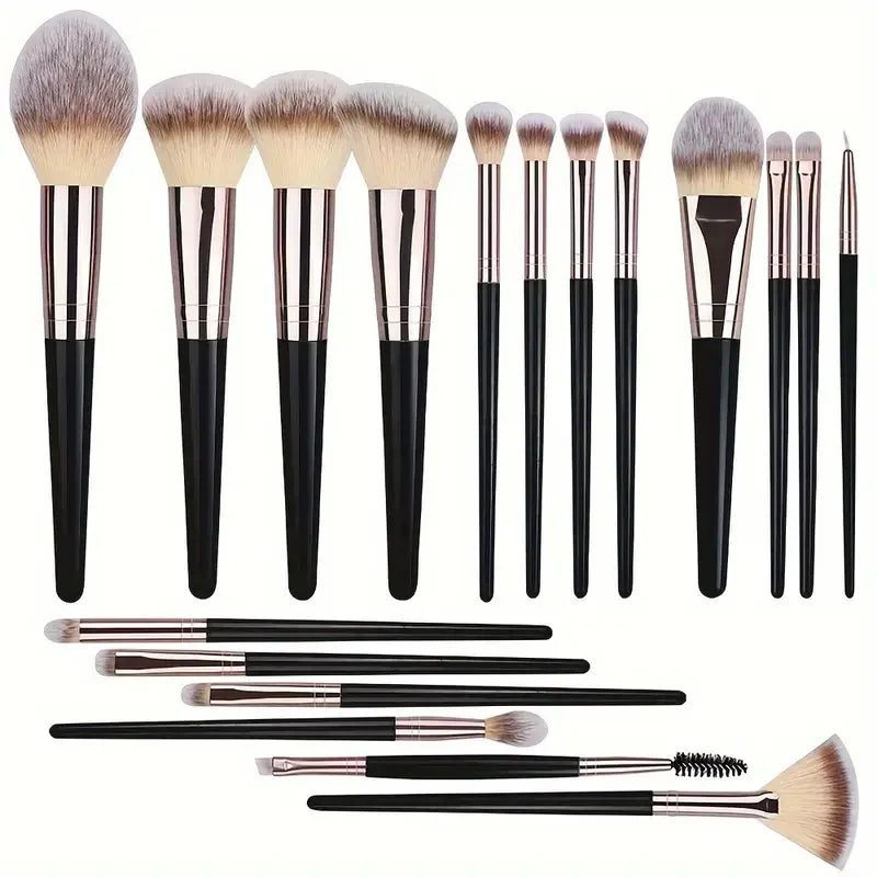 10-20PCS Makeup Brush Set Foundation Concealer Powder Eyeshadow Blush Brush Kabuki Blending Cosmetic Beauty Tool for Face